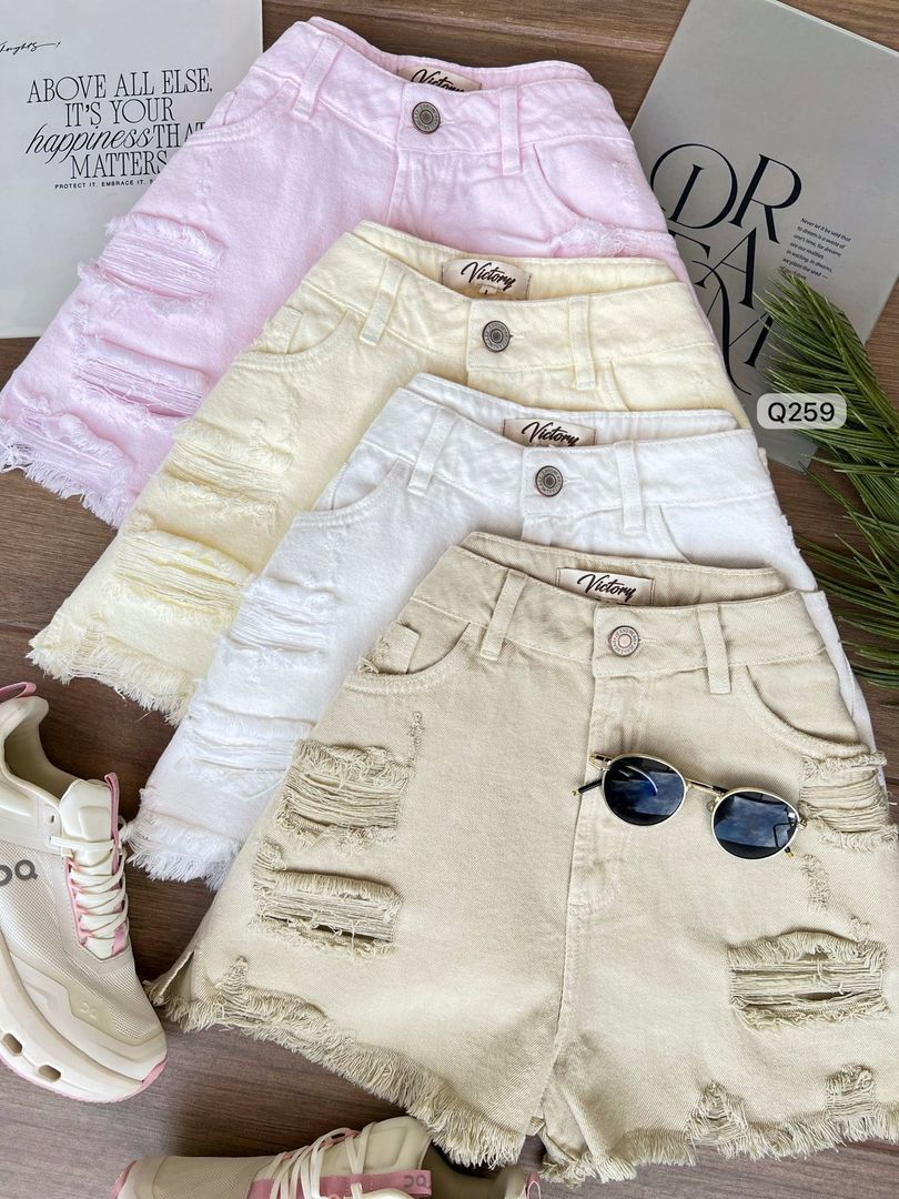 SHORT DENIM ROTOS Q259