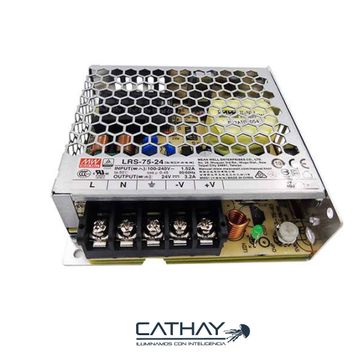 FUENTE DE PODER 24V 3,2AMP MENWELL 75W - imagen 1