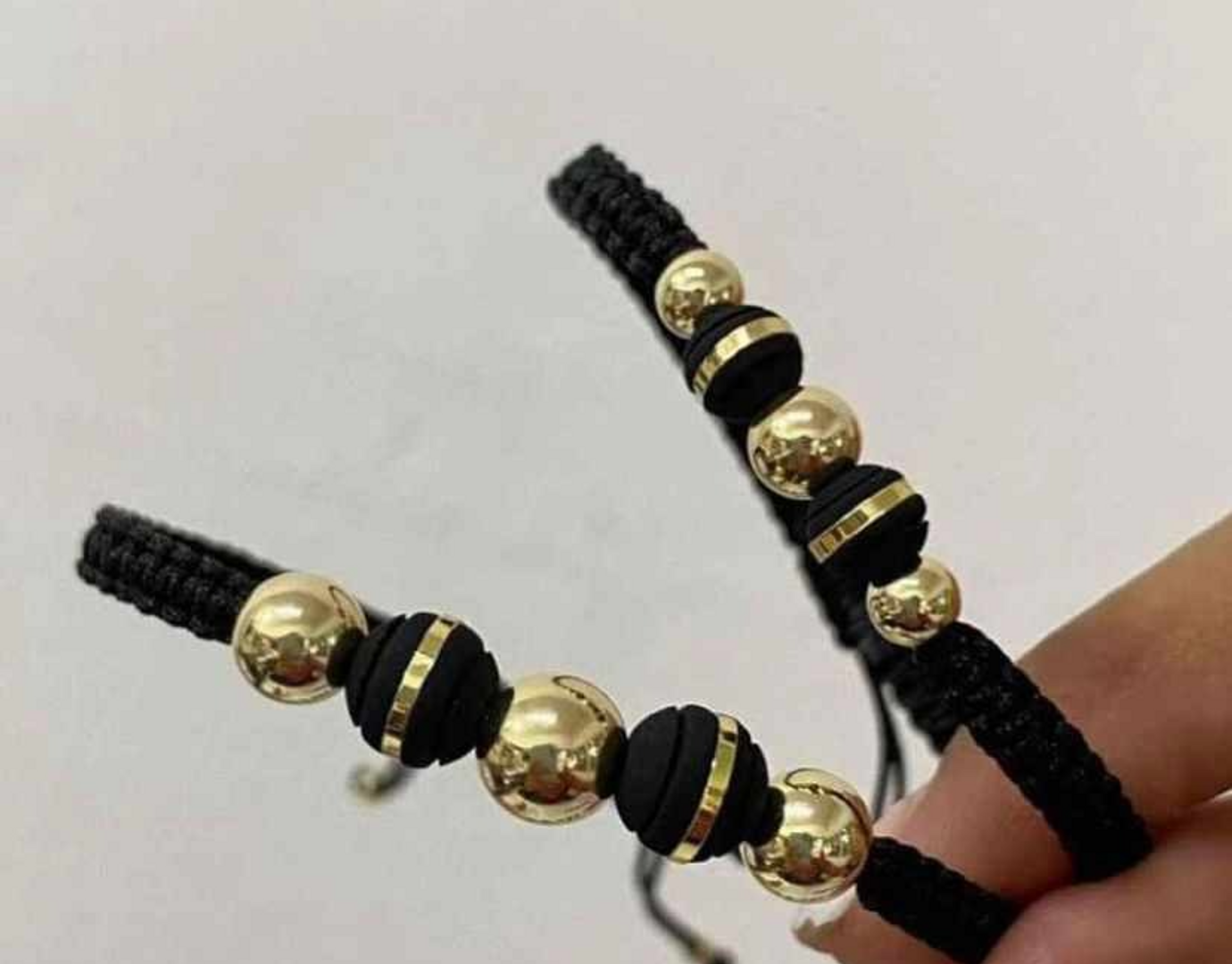 Par pulseras balin liso y neopreno 