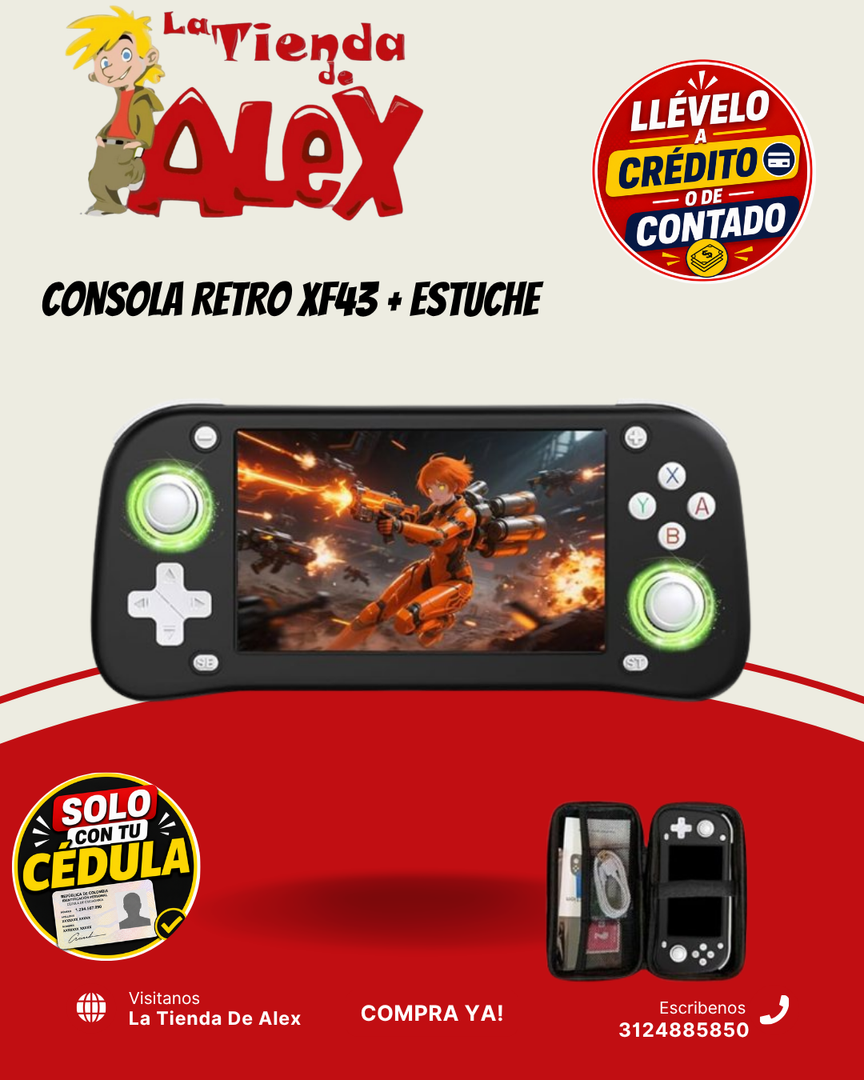 CONSOLA RETRO XF43 + ESTUCHE