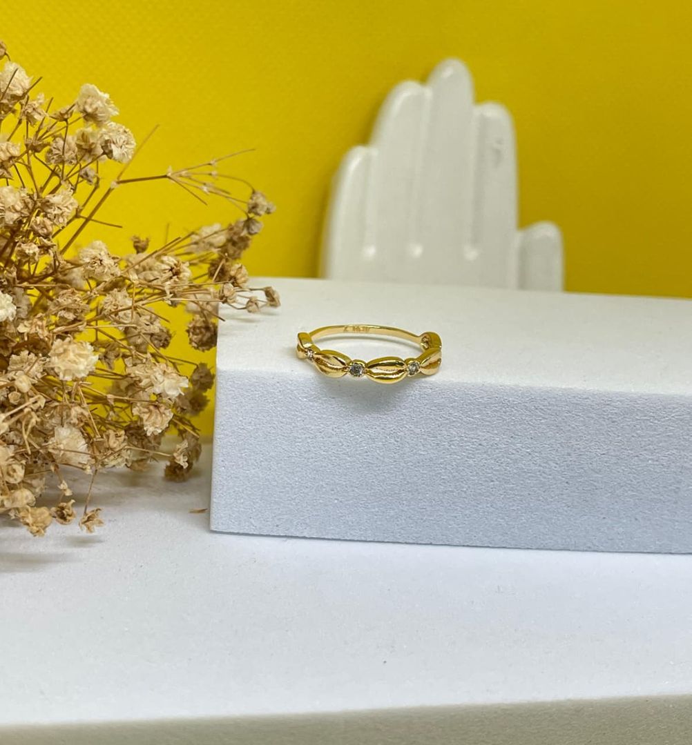 Anillo concha x5 cristal