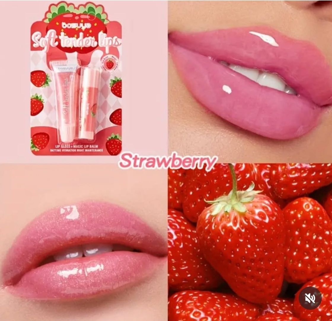 18- DUO LIP BALM Y GLOSS FRESILLA