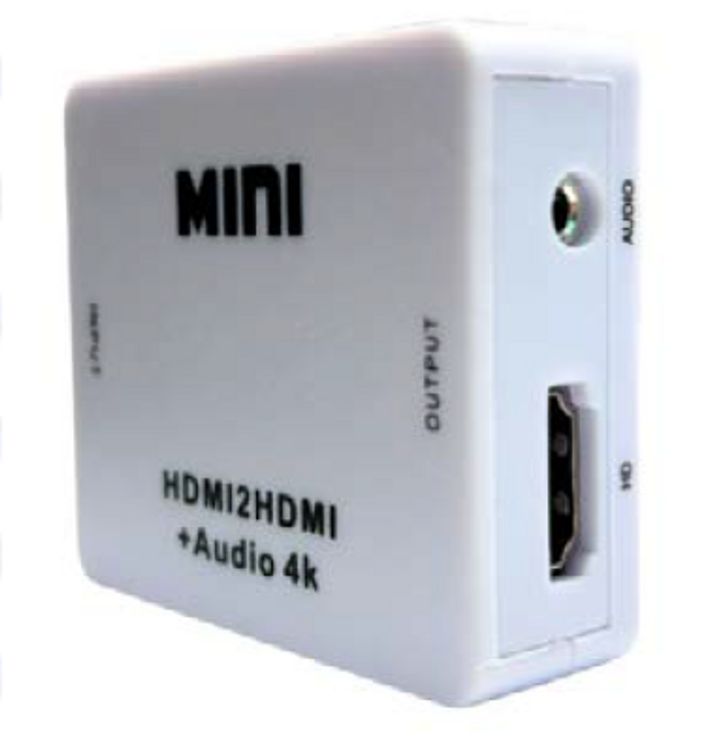 CAJA CONVERSORA HDMI A HDMI + AUDIO