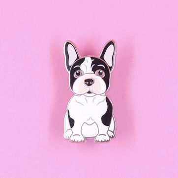 PIN BULLDOG FRANCES BLANCO NEGRO - imagen 1