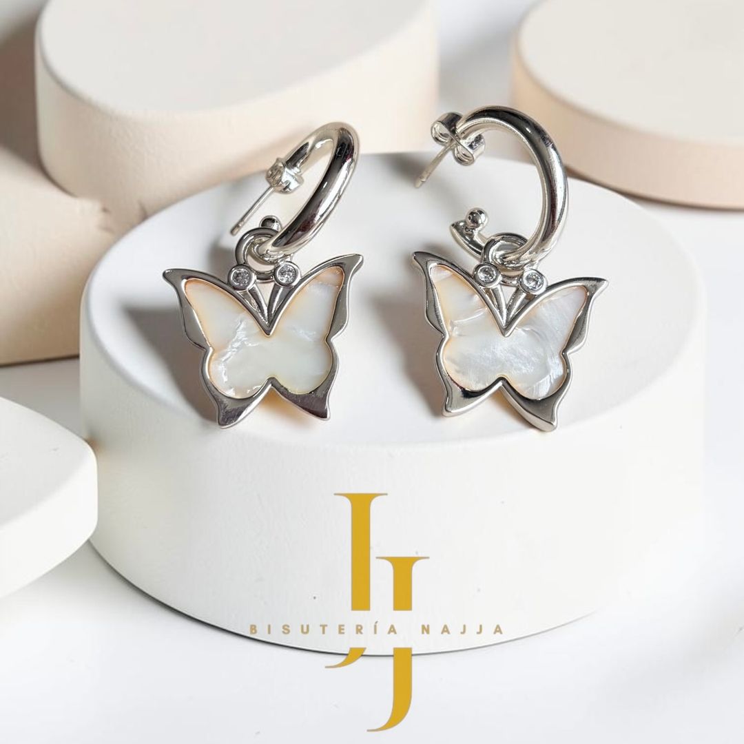Arete Butterfly Nacar