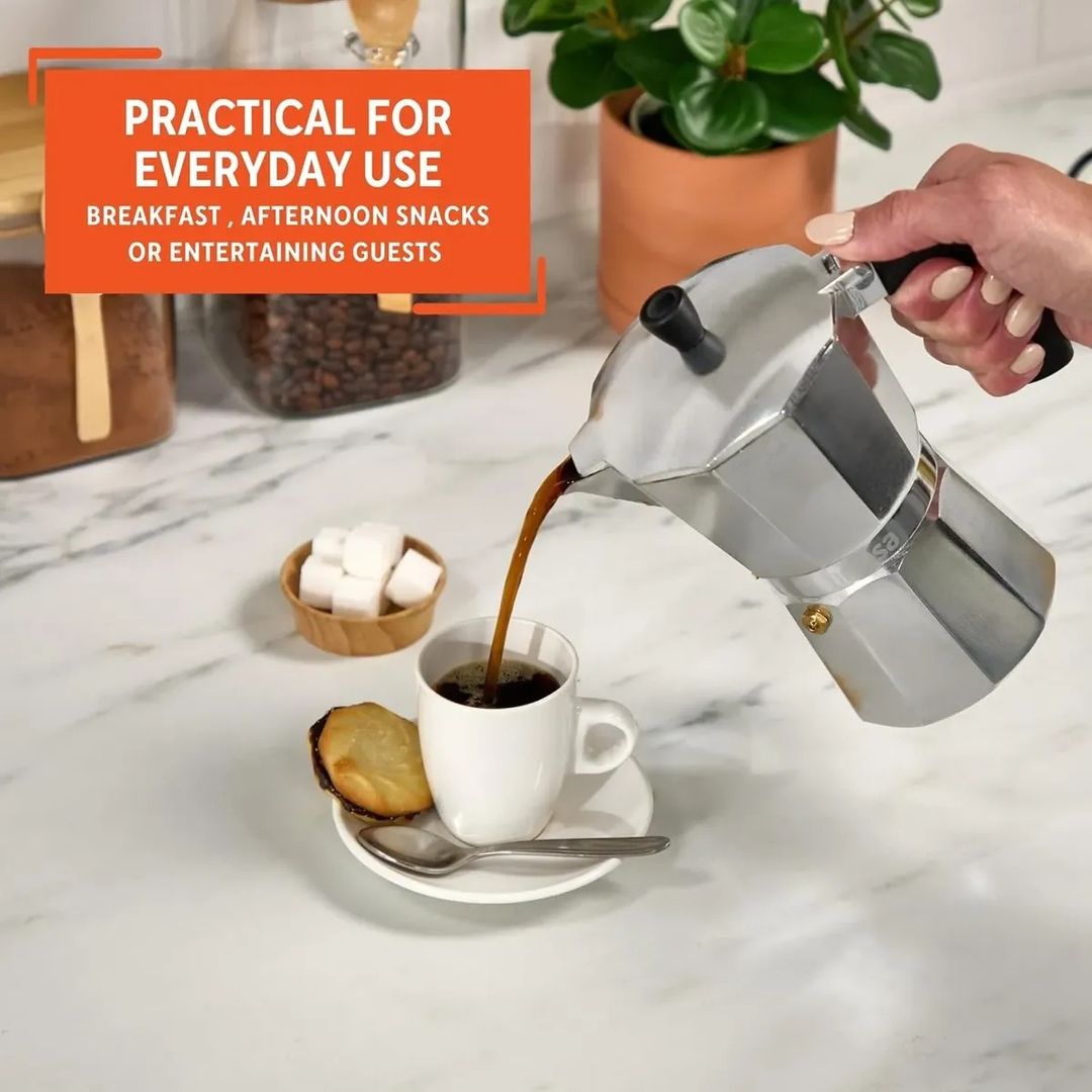 CAFETERA IMUSA DE ALUMINIO PARA 6 TAZAS