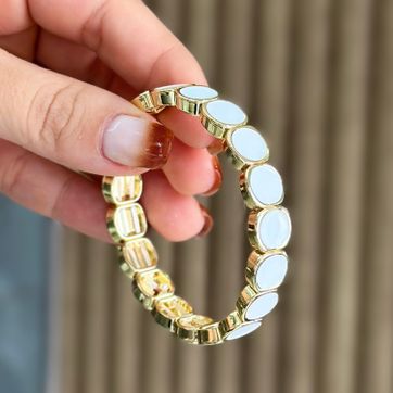 Imagen del producto Pulsera circulos blanca 
