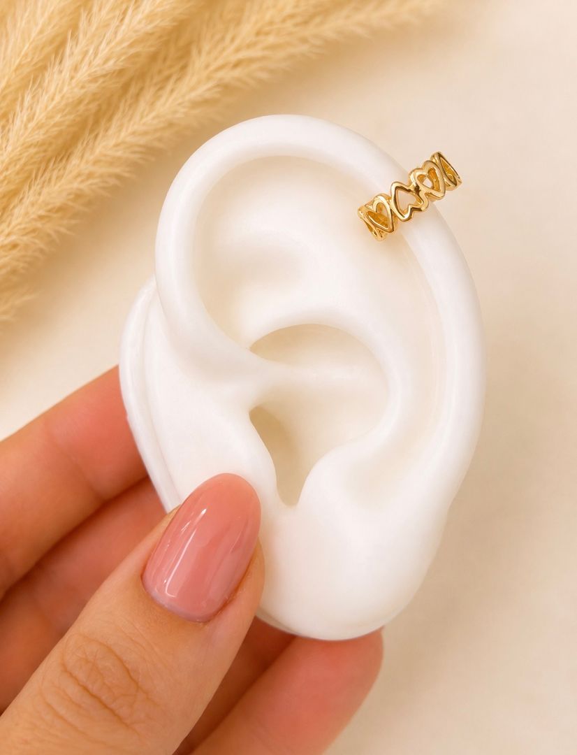 Earcuff corazones 