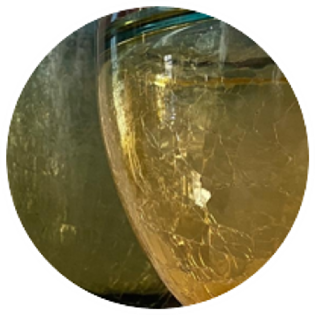 Floreros de cristal.