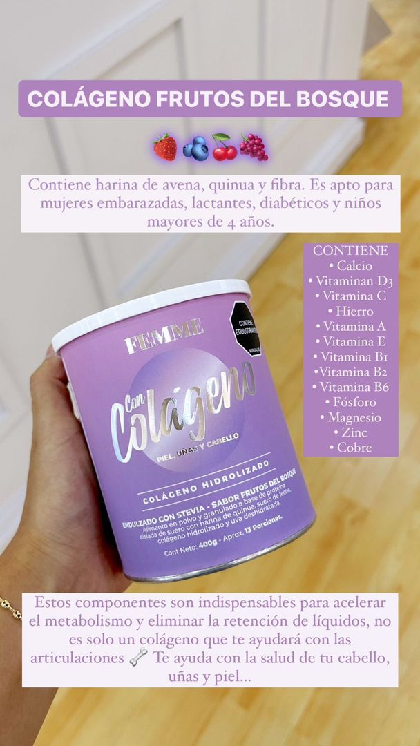 Colageno Hidrolizado Femme- Frutos del bosque