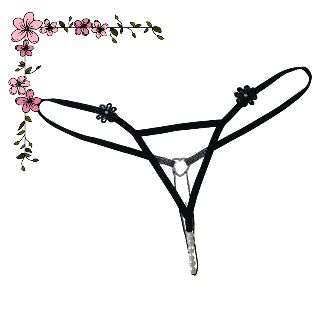 Micro tanga hilo perlas