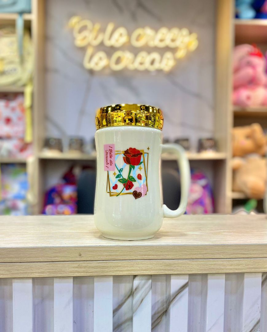 MUG TAPA ESPEJO ROSAS