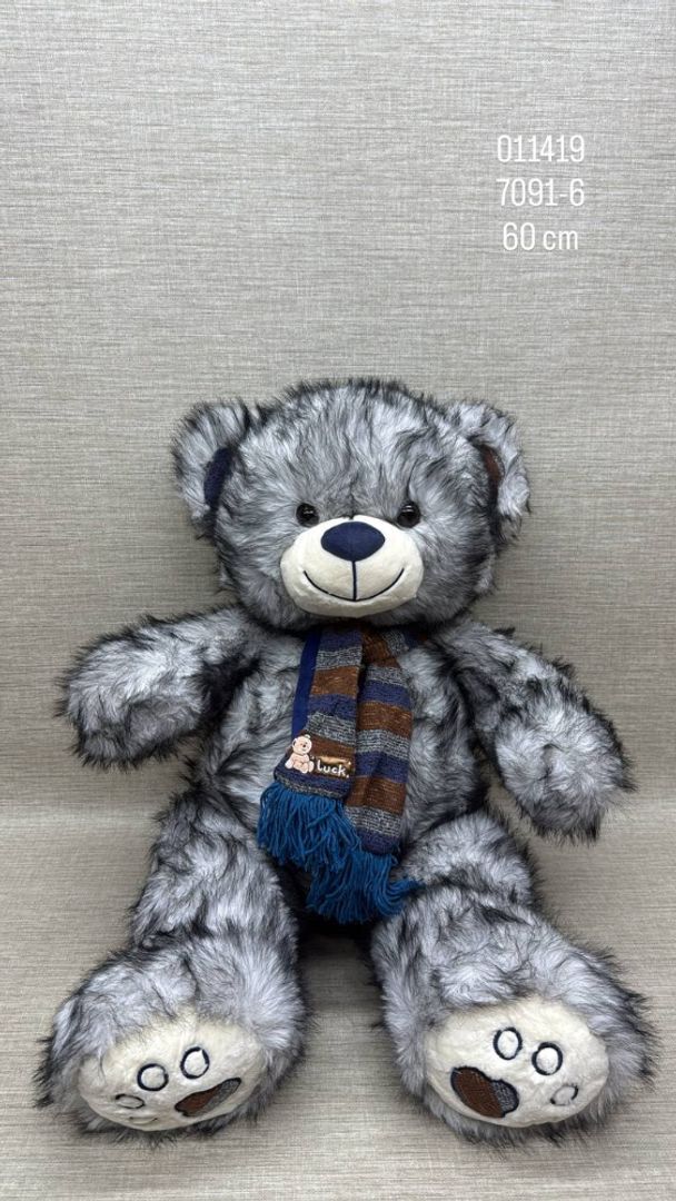 OSO PELUDITO CON BUFANDA 60 CM