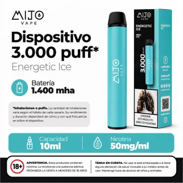 Imagen del producto Mijo Energetic Ice 3.000 Puffs