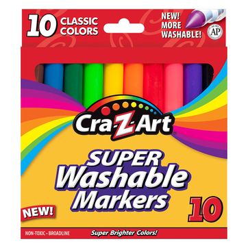 Marcadores Lavables x10 CRAZ ART - imagen 1