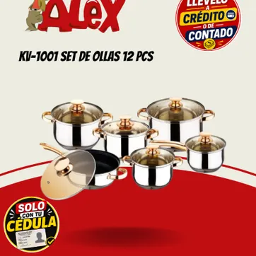 Imagen del producto KV-1001 SET DE OLLAS 12 PCS