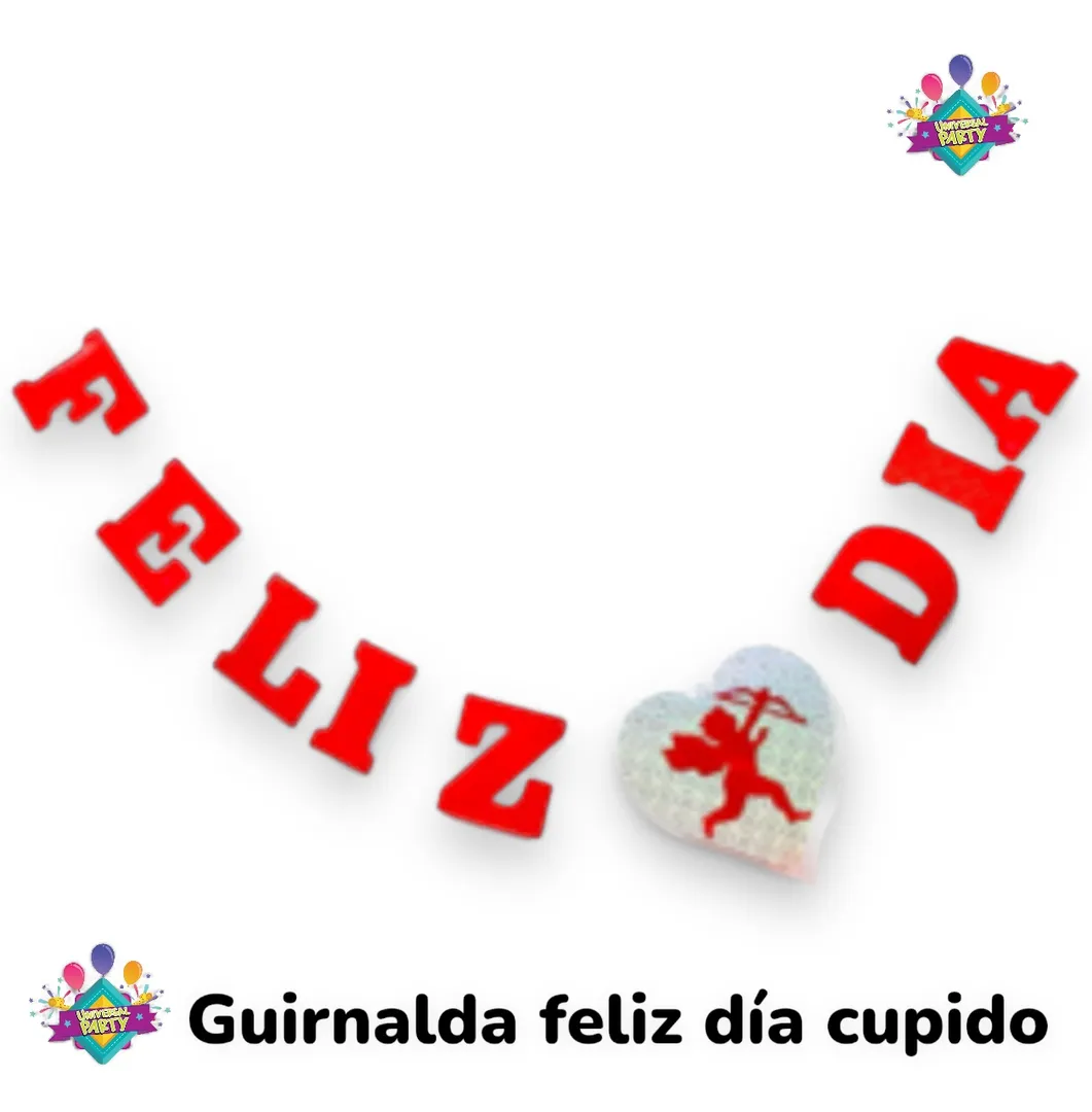 GUIRNALDA FELIZ DÍA CUPIDO