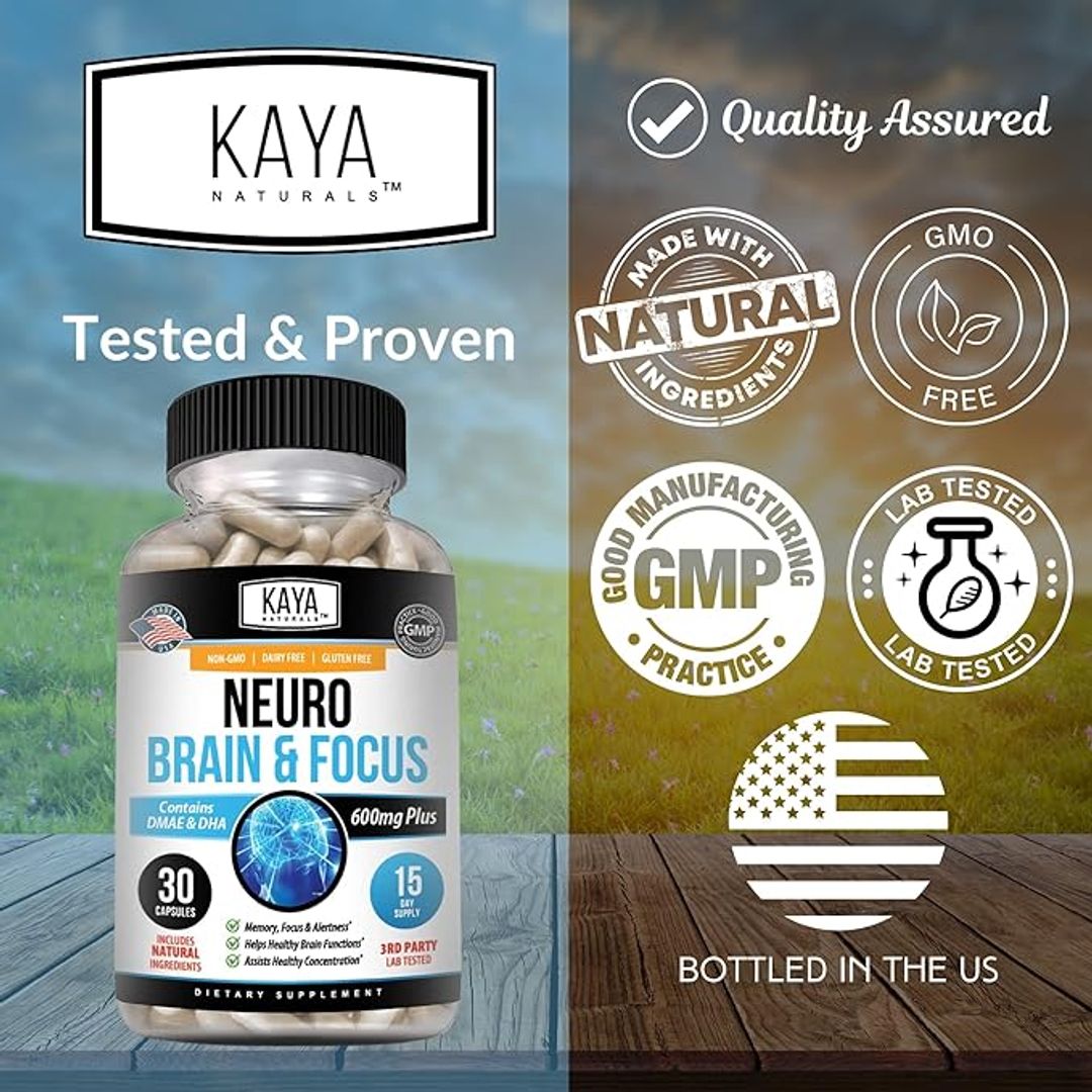 Neuro Cerebro para memoria y enfoque 30cap Kaya Naturals