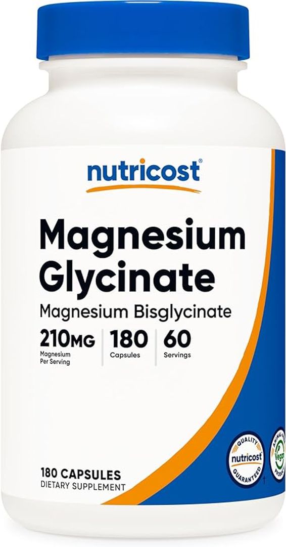 Glicinato de magnesio 180 cap 210 mg Nutricost