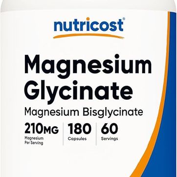 Glicinato de magnesio 180 cap 210 mg Nutricost - imagen 1