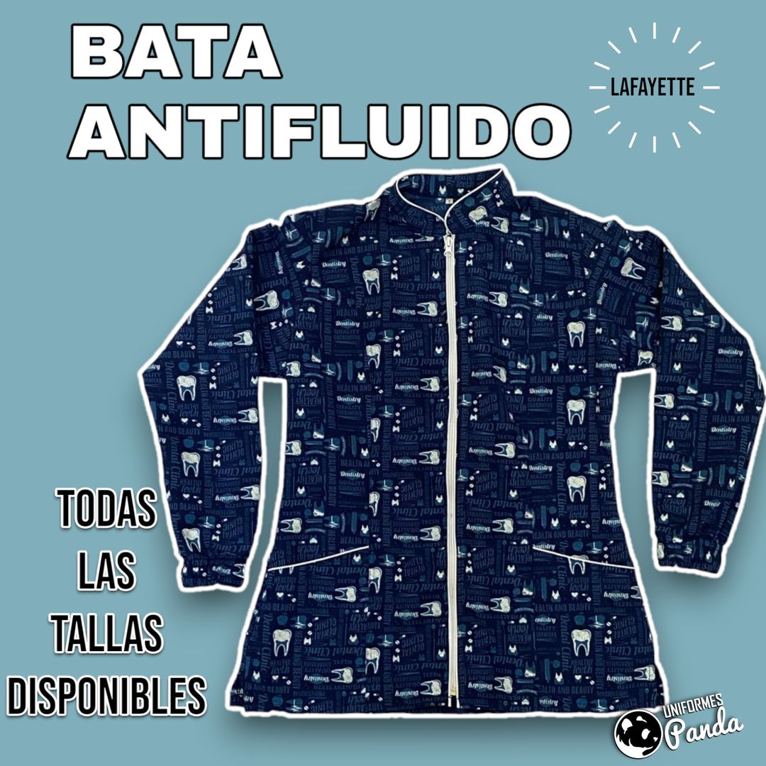 Bata Antifluido Estampada 