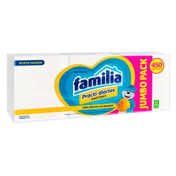 Imagen del producto SERVILLETA FAMILIA PRACTIDIARIA X 450 UND
