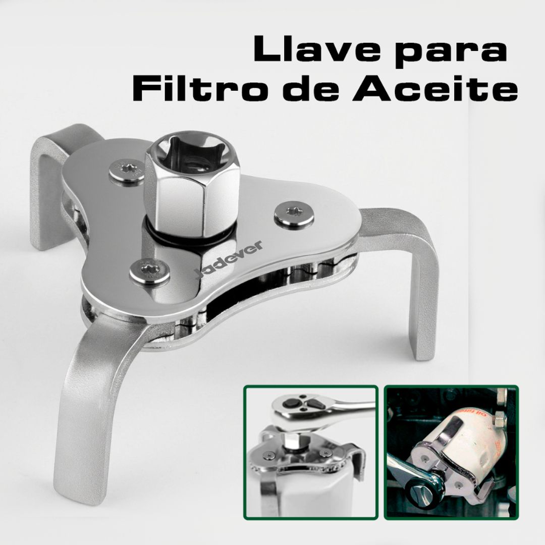 LLAVE PARA FILTRO DE ACEITE 3 MORDAZAS 63-102MM   40MM