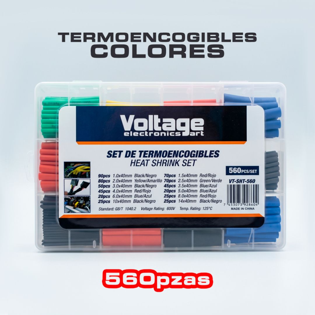 TERMOENCOGIBLES COLORES 560 PZAS