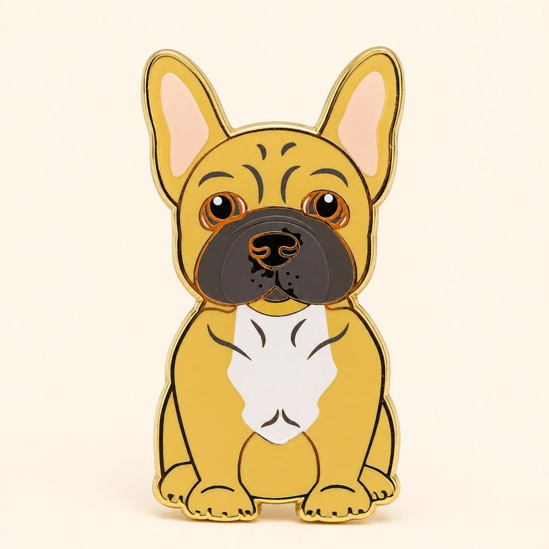 PIN BULLDOG FRANCES CAFE