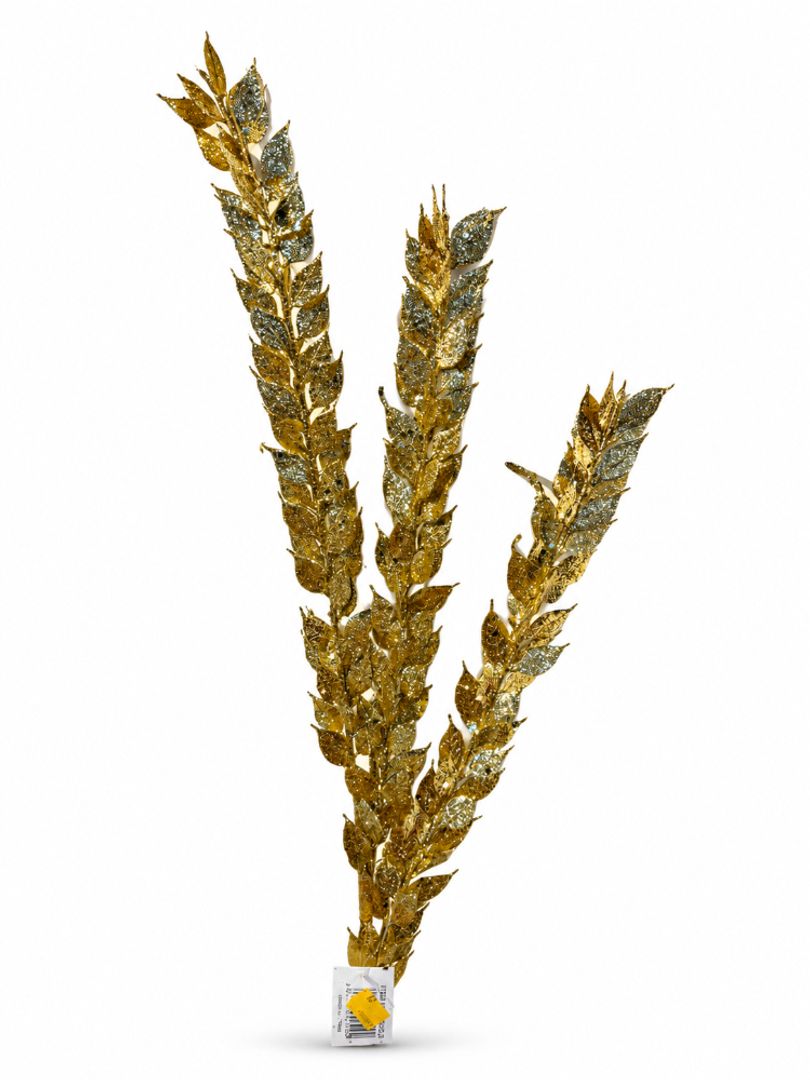 ESPIGA TIPO TRIGO DORADO ESCARCHADO