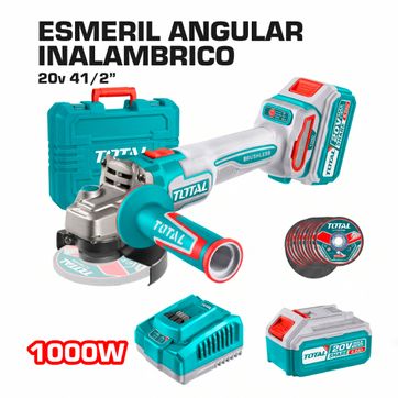 Imagen del producto ESMERIL ANGULAR INALAMBRICO 20V 1000W 4 1/2"