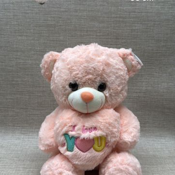 Imagen del producto OSO CON CORAZON I Love You rosa 30 cm