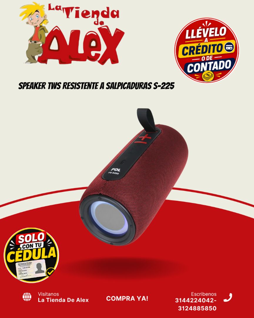 Speaker TWS Resistente a Salpicaduras S-225