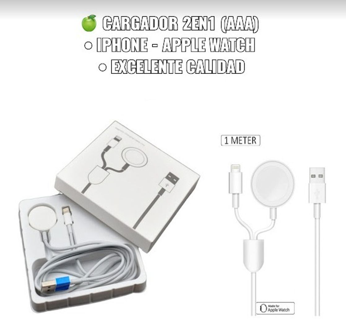CARGADOR IPHONE 2 EN 1