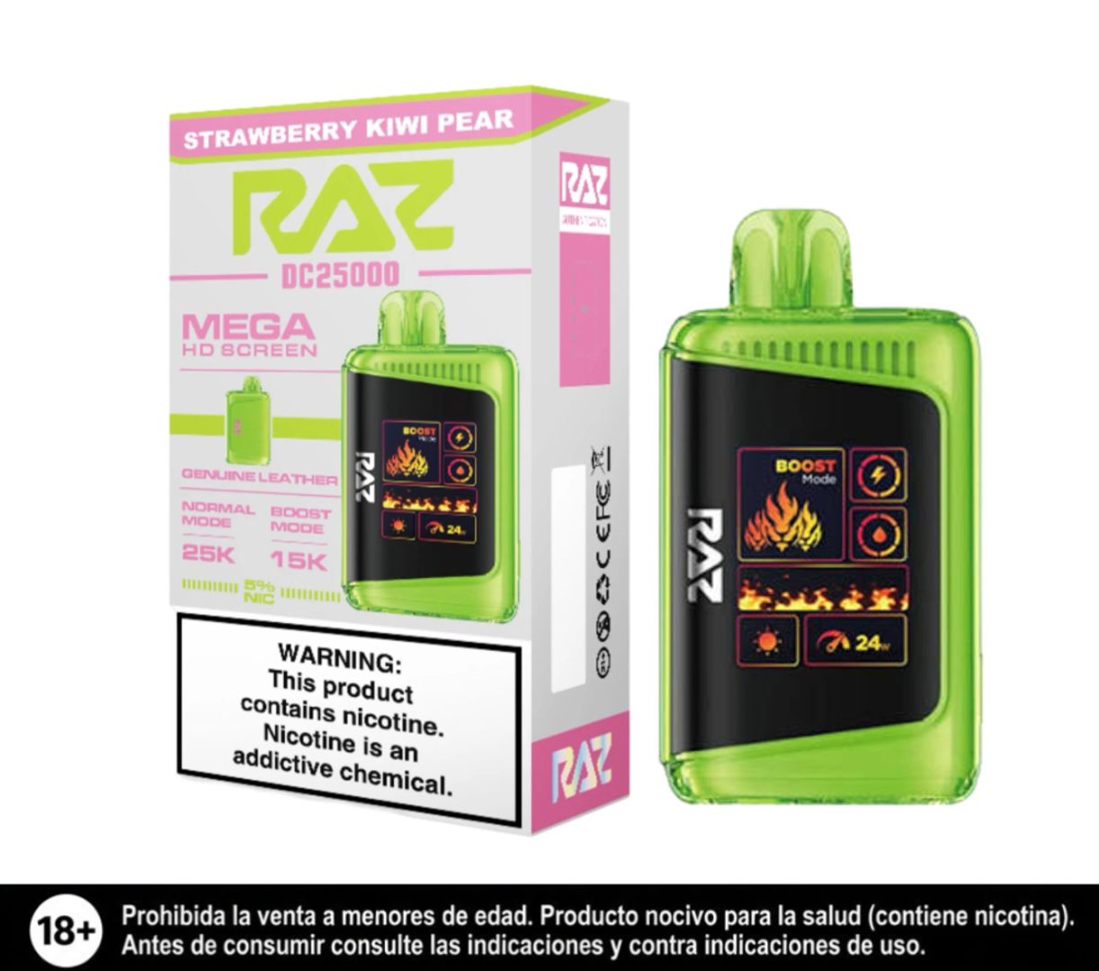 Raz Strawberry Kiwi Pear 25.000 Puffs