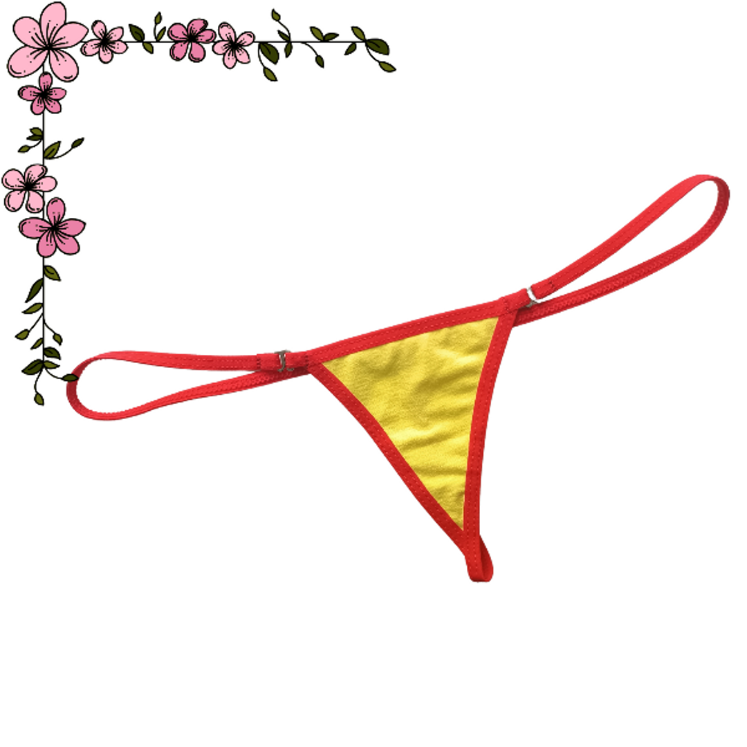 Micro tanga hilo en algodón con broche