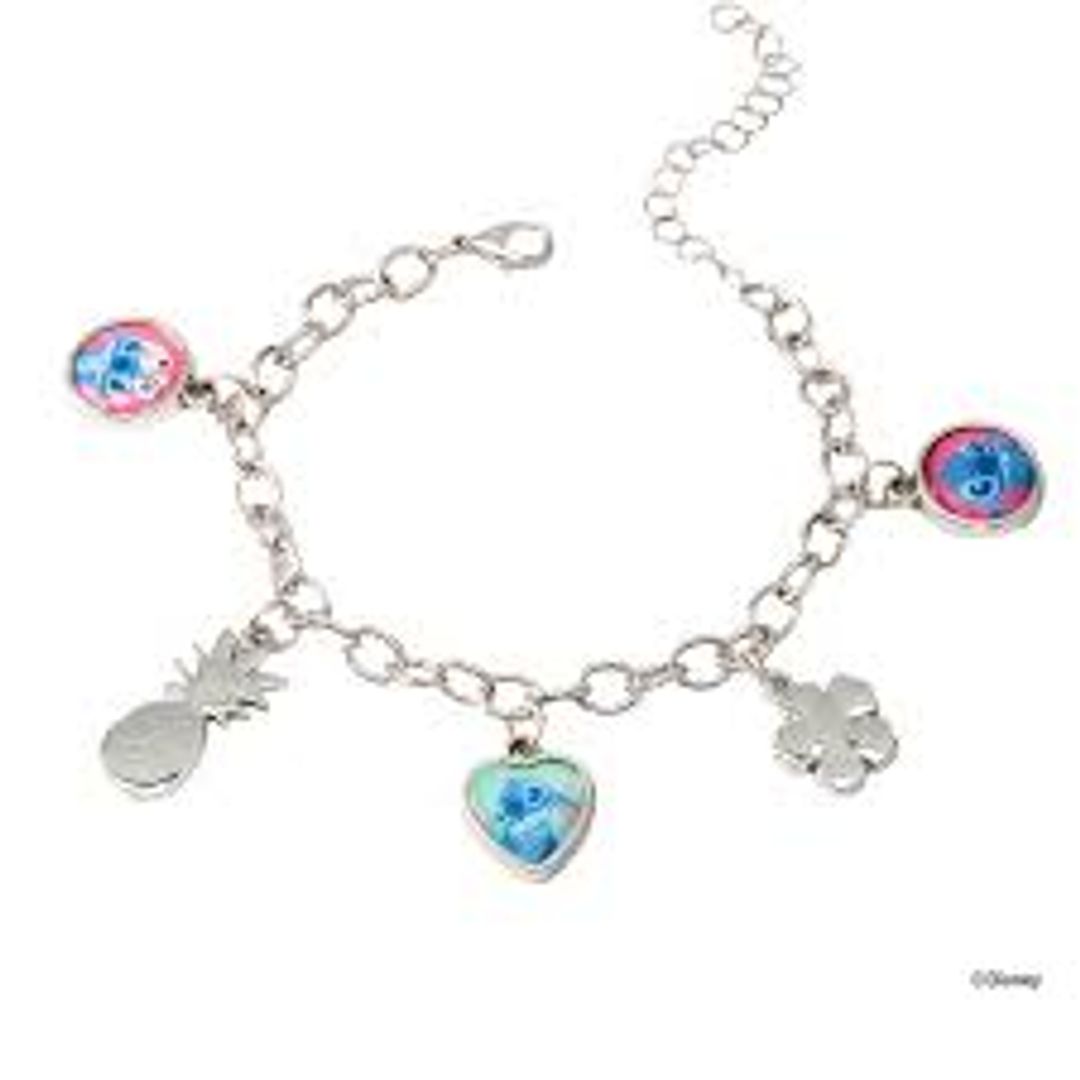 PULSERA PLATEADA STITCH DY2299