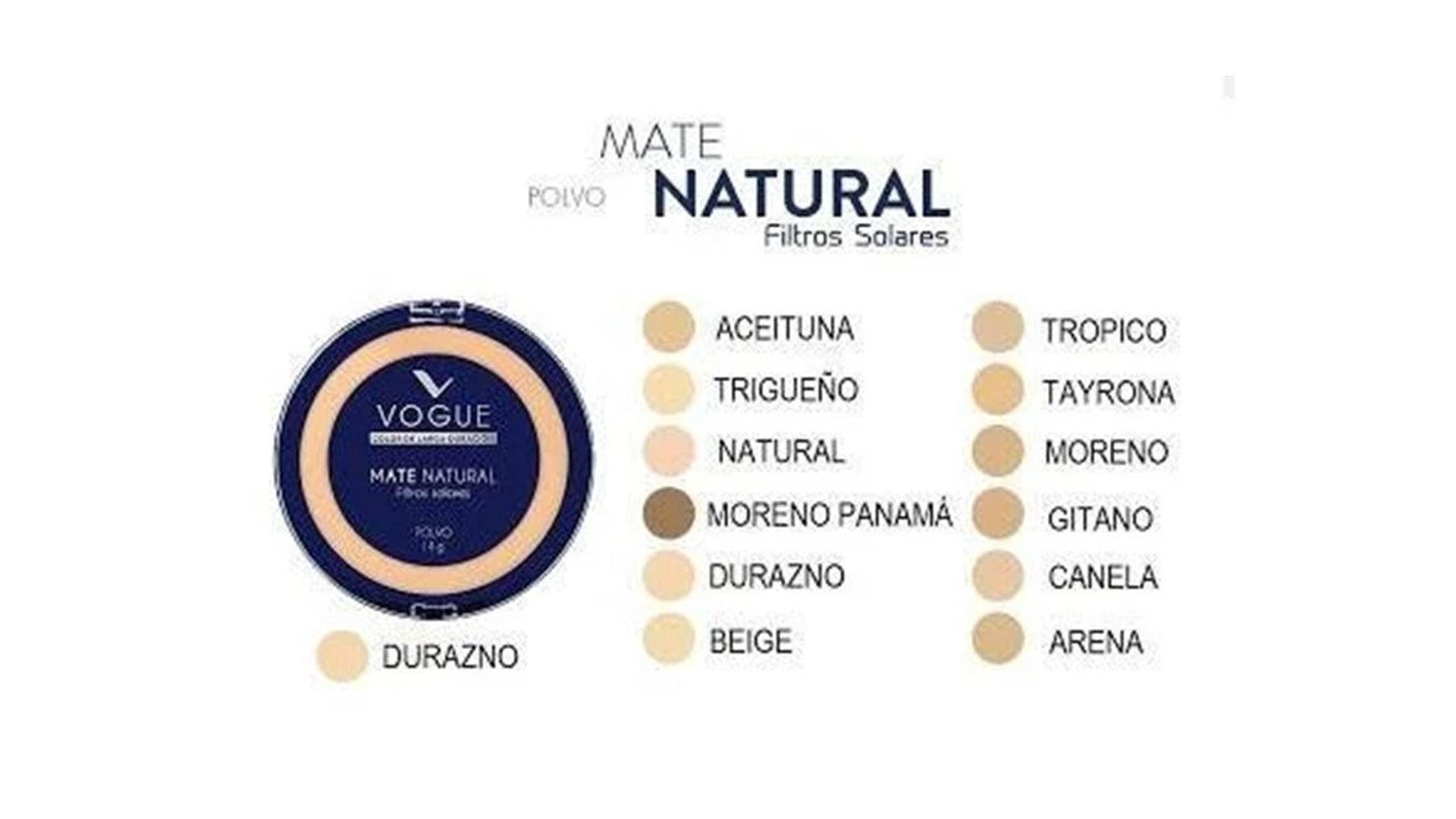 COMPACTO VOGUE MATE CON ACIDO HIALURONICO