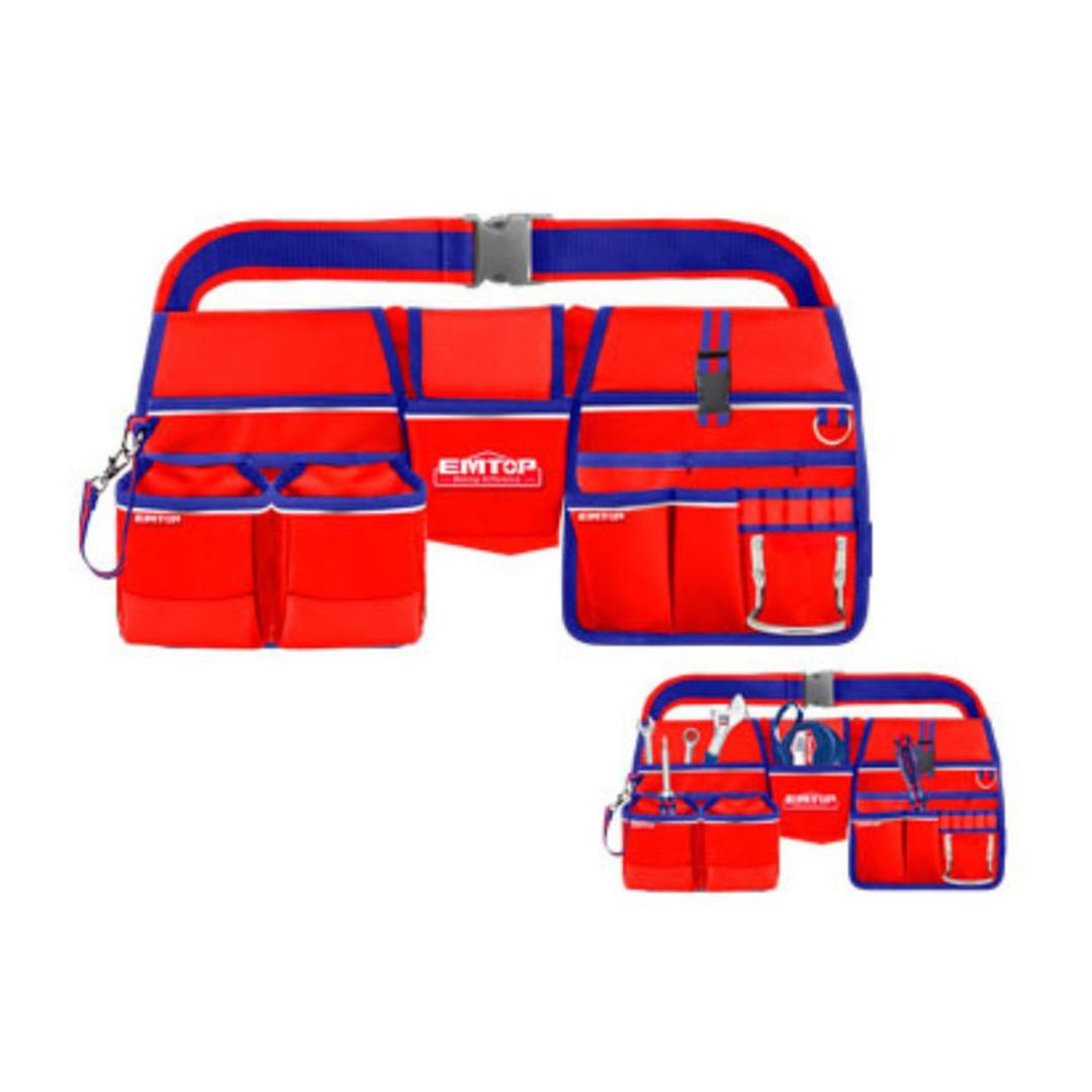 EMTOP CINTURON PORTA HERRAMIENTAS DE 11 BOLSILLOS SUPER EMTPOP
