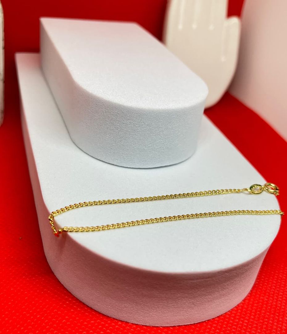 Pulsera cubanita de 18cm y 1.7mm 