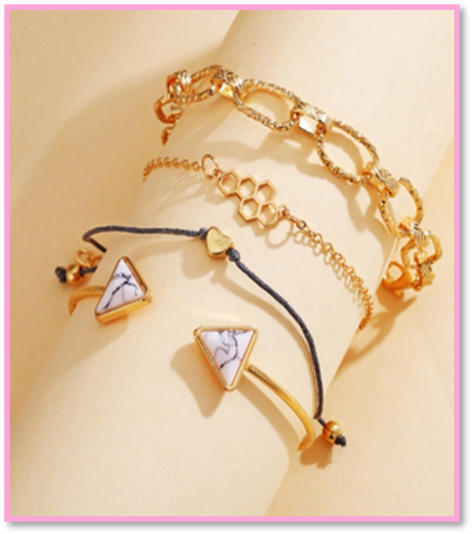 SET DE PULSERAS X 4