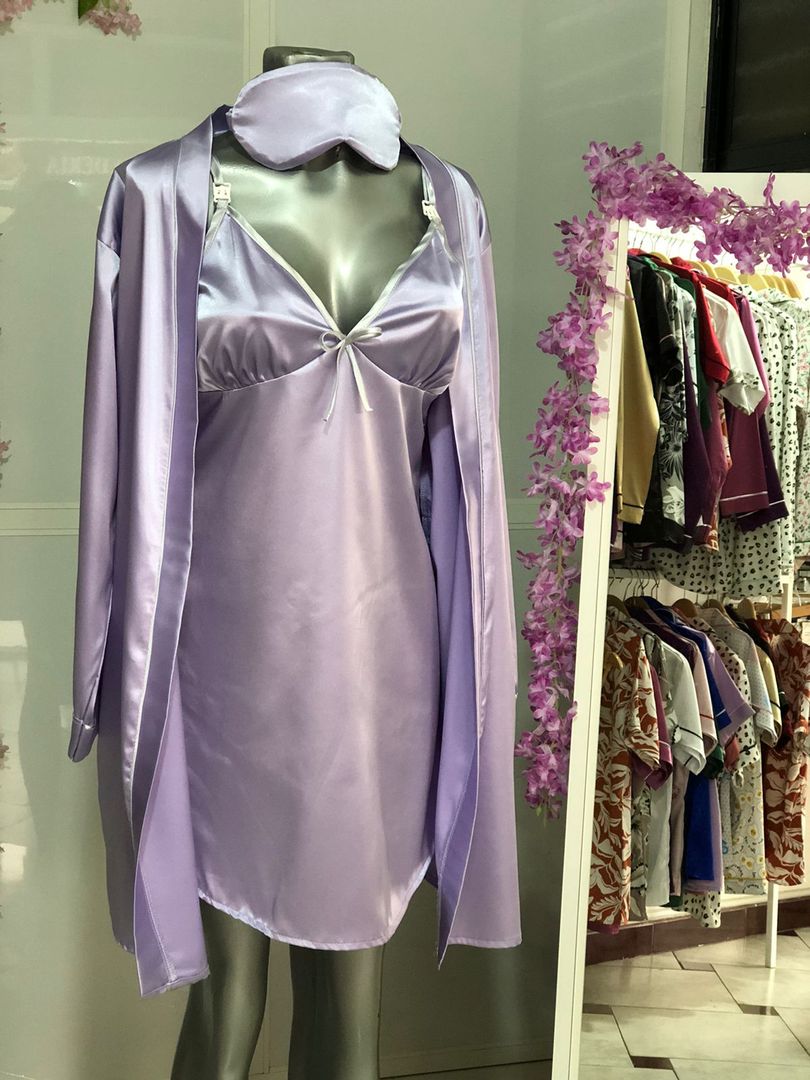 Vestido Lila para Post Parto 