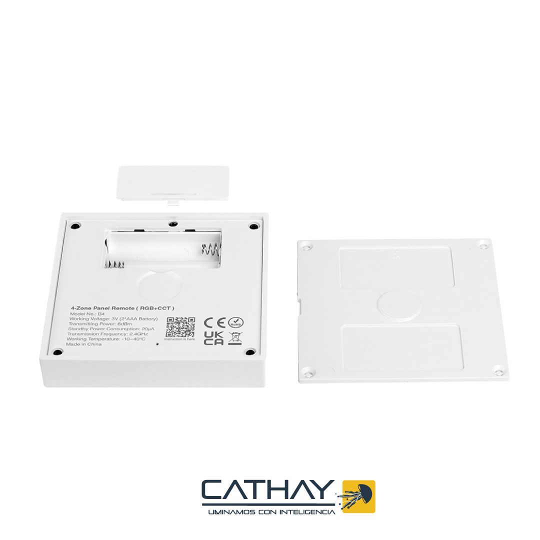 CONTROL DE PARED PILA RGB/W