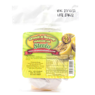 Imagen del producto CARAMELO DIETETICO MARACUYA X 10 UND