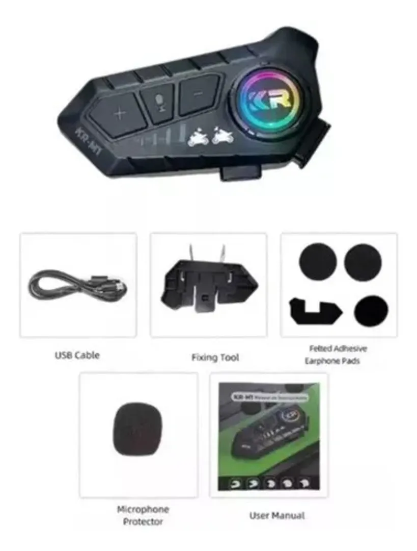 INTERCOMUNICADOR MOTO CASCO KR-M1