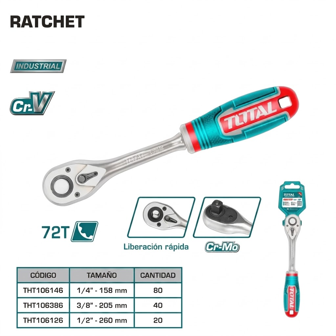 RATCHET ½” 45T