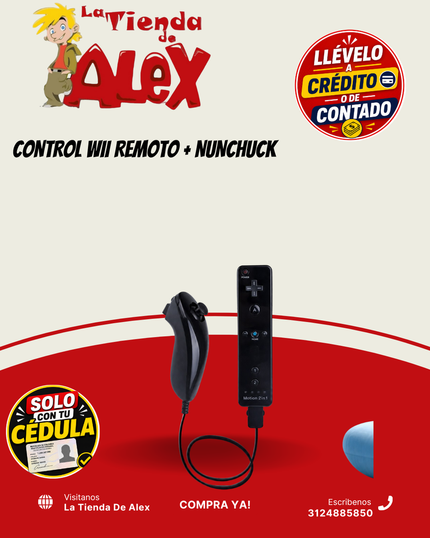 CONTROL WII REMOTO + NUNCHUCK