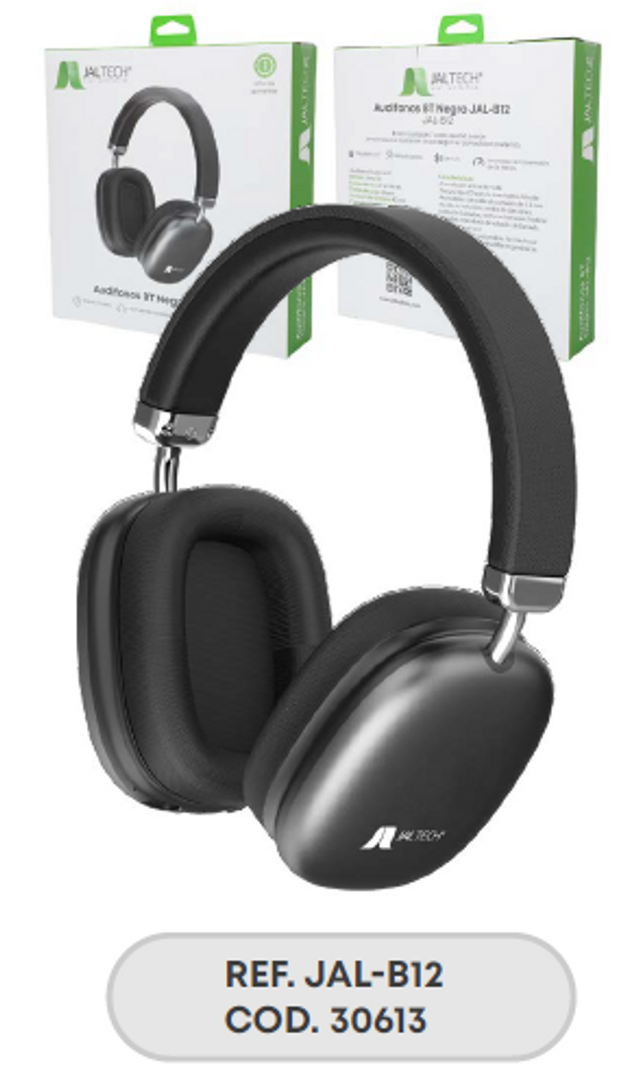 AUDÍFONOS BT NEGRO JAL-B12