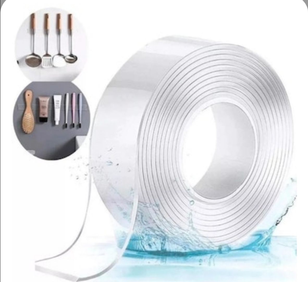 CINTA DOBLE FAZ ADHESIVA SILICONA MULTIUSOS