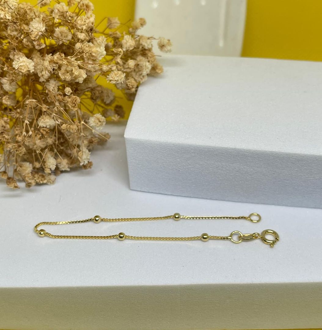 Pulsera veneciana de balines de 16cm